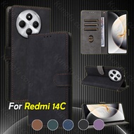 Casing For Xiaomi Redmi 14C 13C Redmi14C Redmi13C Red mi 4G 5G Flip Leather Phone Case Shockproof Pr