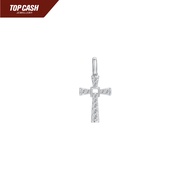 Top Cash Jewellery 10K Lab Grown Diamond Cross Pendant