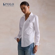 Polo Ralph Lauren เสื้อเชิ้ตผู้หญิง Shirt-Cotton Shirt รุ่น WMPOSHTNDO20361 สีขาว