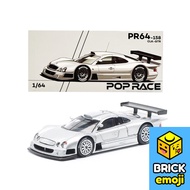 Pop Race PR64-158 Mercedes-Benz AMG CLK GTR Silver 1/64
