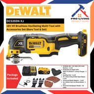 DEWALT DCS355N-XJ 18V XR Brushless Oscillating Multi-Tool with Accessories Set (Bare Tool & Set)