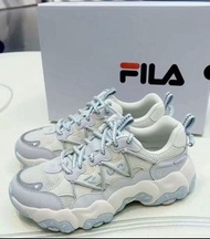 👟 全新 FILA 斐樂 FLUID 6 貓爪鞋 低幫 跑步鞋 雪白/太空銀 白銀 女款 百搭神鞋