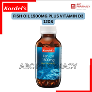 KORDELS Fish Oil 1500mg plus Vitamin D3 120s (EXP10/24) (Brain mental health)