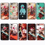 for OPPO A1 A1K A3S A5 A5S A7 A8 A9 A11 NF11 Kaedehara Kazuha Black Border TPU Phone Case | Flexible