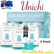 [Australia Import EXP 07/2027] Unichi Hair Boost Biotin & Zinc Gummy 3 Pack ( 3 x 60 Gummies )