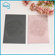 4x Clay Texture Sheets Floral Texture Mats Crafting Projects Portable Handmade Soaps to Use Embossin