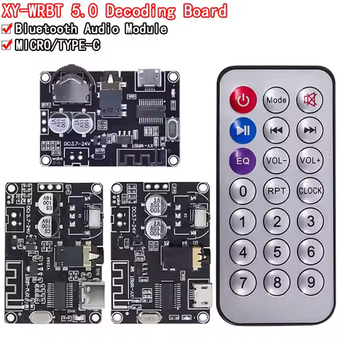 Bluetooth-compatible 5.0 Audio Receiver Board MP3 Lossless Decoder Board Wireless Stereo Music Modul