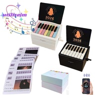 [utilizojmS] Piano Calendar 2026 Desk Calendar Playable Piano, Swift Piano Calendar With 52 Weeks Of