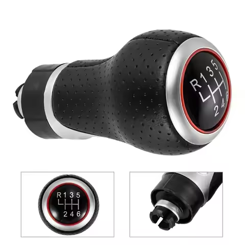 12mm 5 / 6 Speed Gear Shift Knob Lever Stick for Audi A4 B6 B7 B8 A6 S4 8K A5 8T Q5 8R S Line Ibiza 