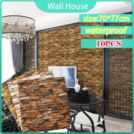 【Big size】70x77cm 3D Brick Wallpaper PE Foam Wallpaper Soft Bag DIY Waterproof  Wall Stickers Home D