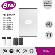 แผ่นกรองอากาศ FZ-J80HFE เครื่องฟอกอากาศ Sharp รุ่น FP-J80TA FP-J60TA FP-J80TA-W FP-J60TA-W FP-J80TA-H FP-J60TA-H