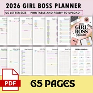 [C28] Digital  Girl Boss Planner 2026