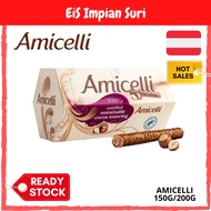 Amicelli Wafer Hazelnut Cocoa Milk Chocolate 150g Stick Single Stick
