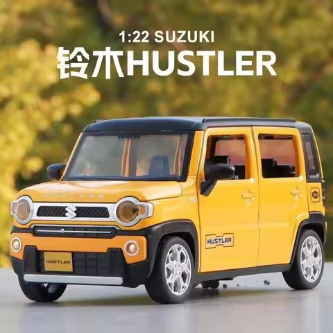 1:22 Scale Suzuki Hustler Diecast Alloy Kei Car Model Japanese Mini SUV for Collection Gift Home Dec