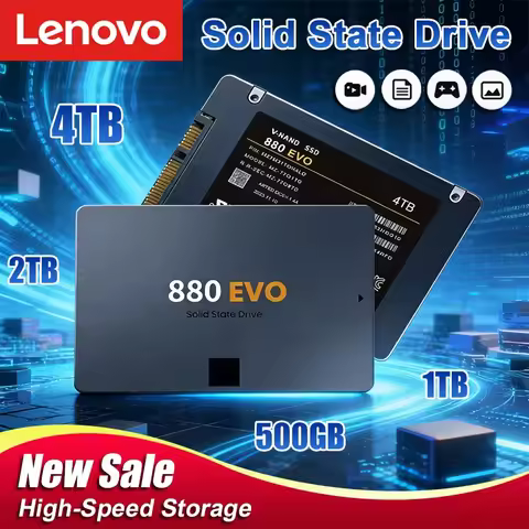 Lenovo New SSD 880 EVO 2TB 4TB Internal Solid State Drives Hard Disk SATA 3.0 MLC 2.5 Inches for Lap