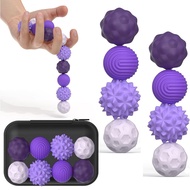 Large Magnetic Sensory Fidget Ball Toy, 8Pcs Silicone Sensory Stress Relief Toys for Adults, Teens w