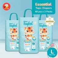 Faybel Baby Essestial TAPE Diaper - L 48pcs  (TAPE)