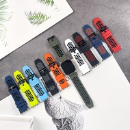Suitable for Apple Watch Ultra 49mm Two-Color Silicone Sports Watch Strap, Apple Watch Series 9, 8, 
