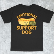 [Cod] Emotional Support Dog T-Shirt - Funny Dog Shirt Gift For Dog Lover Hot Dog Shirt Unhinged Shir