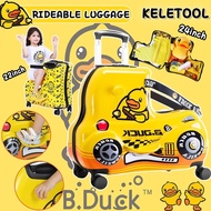 KELETOOL BDUCK Children's Travel Box Yellow Duck Travel Box Supporting Mount Children's Baby Travel 