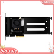 PCIe 5.0 Gen5 X4 to EDSFF E1.S/E3.S SSD Adapter Card, PCI-E 5.0 4X to U.2 U.3 Hard Drives Adapter wi