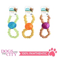 Pawise 14538 Tug-O-Play Dog Toy 8 Shape with Ball