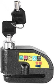 Others - CLARITYKG 自行車與摩托車帶110分貝警報器鎖，摩托車碟鎖，運動感應器，適用於碟輪車輛的防盜安全鎖，耐用