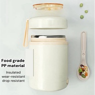 600ML USB Electric Heating Lunch Box Portable Picnic Milk Drink Food Heater Stainless Steel Food War