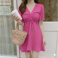 MINI DRESS FRONT DRESS JUMBO WOMEN'S DRESS M-4XL