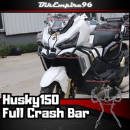 Husky150 Full Crash Bar Crash Bar Frame Perfect Welding Black steel