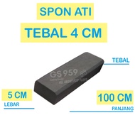 HEART SPONGE HEART FOAM/ 4 CM THICK EVA SPONGE BLACK SIZE 5 CM X 100 CM