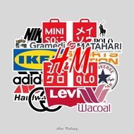 HP Sticker Pack Mall Sticker Case Laptop Glass Vehicle Sticker Mall Shop