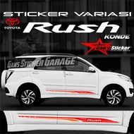 TOYOTA Premium Sticker Cutting RushTOYOTA Car Exterior Accessories Rush KondeTOYOTA