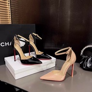 預訂鞋款 - 👠情趣 一字扣 中空 漆皮 高跟鞋 040