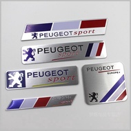 Metal Car Body Nameplate Sticker for Peugeot 208XS 208GTi 308GTi RCZ 508 5008 4008 Auto Rear Emblem 