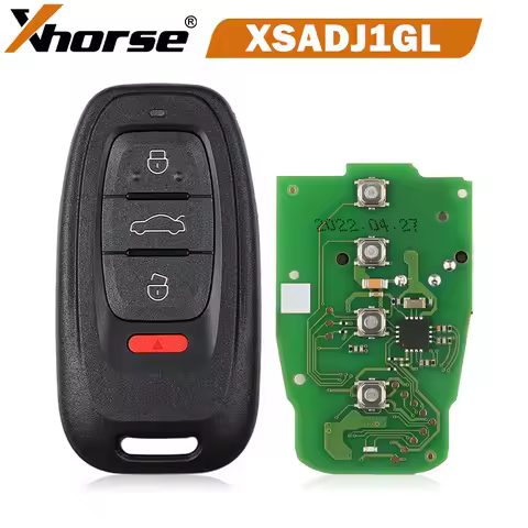 Xhorse XSADJ1GL VVDI 754J Smart Key for Audi 315/433/868MHZ A6L Q5 A4L A8L with Key Shell