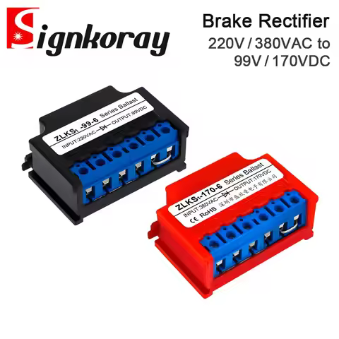 SignkoRay Brake Rectifier ZLKS1-99-6 Rectifier 220V / 380VAC to 99V / 170VDC Motor Holding Brake Mod