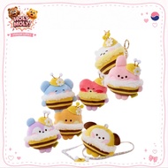 [LINE FRIENDS] BT21 Honey Bee Tape measure Bag charm (Koya / RJ / Shooky / Mang / Chimmy / Tata / Co