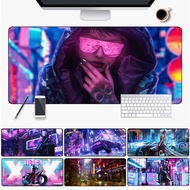 Cyberpunk Large Mousepads Control Speed Edition Soft Gaming Mouse Mat desk Mouse Pad