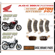 HONDA CB400 SUPER 4 ABS 09 - 17 , CB400SF ABS 09 - 17 , CB400SF REVO ABS 09 - 17 BRAKE PADS SINTERED