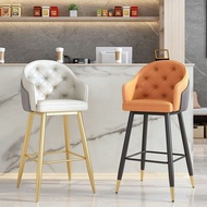 Iron Bar Chair High Stool Home Light Luxury Modern Simple Bar Stool Bar Chair High Chair Bar Chair High Stool