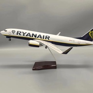 47cm Voice Control LED Light with Wheels B737 Airplane Model B737-800 Ryan Airlines