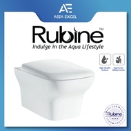 RUBINE RI-301P07 WHITE WALL HUNG TOILET BOWL (P-TRAP 185MM)