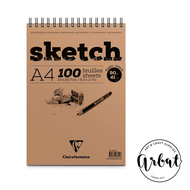 [ARBAT] Sổ Vẽ Phác Thảo Clairefontaine Sketchbook 90gsm - Blanc White