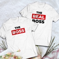 BOYFRIEND GIRLFRIEND The Real Boss Parody Couple Shirts Dating Wife Husband T-Shirt cod