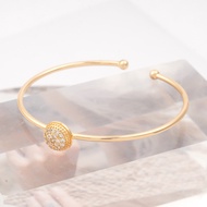 Hyl Jewelry 436B Gelang Titanium Wanita Bangle Bracelet Terbaru Anti Karat Dan Keroncong Lilit Asli 