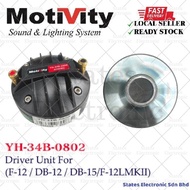 Motivity YH-34B-0802 Titanium Compression Driver Screw-on Horn Speaker Tweeter 1" 8Ω 40Watt