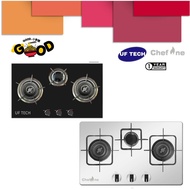 UF TECH Built In Temepres Glass Double Burner Cooker Hob BW-XK301/Chefone Stainless Steel Built-in Gas Hob CO-GS2099SS