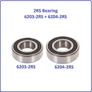 Combo 2RS Bearings 6203-2RS + 6204-2RS for Washing Machine Use