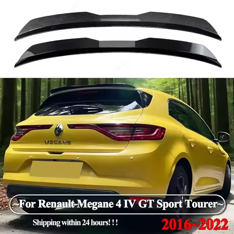 Car Rear Roof Lip Spoiler Wing For Renault Megane 4 IV GT Sport Tourer 2016-2022 Hatchback ABS Gloss
